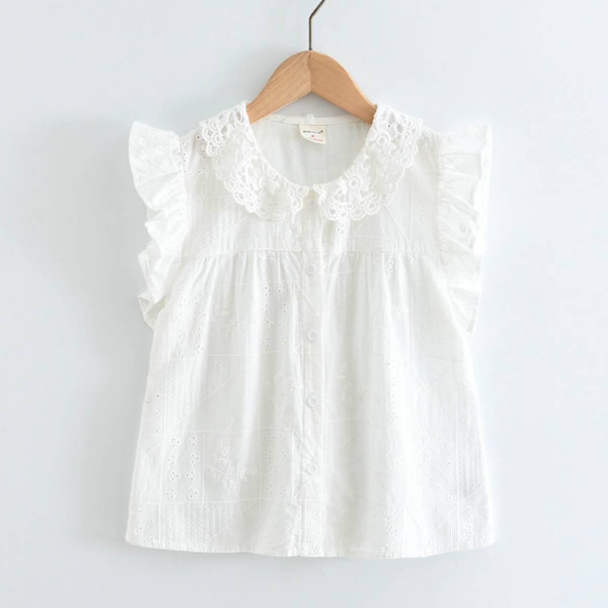 Hollow Out Lapel Shirt