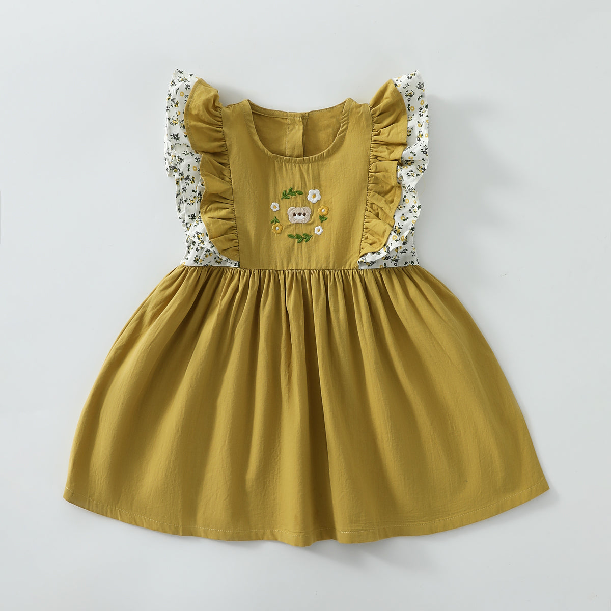 Floral Summer Girls Princess Dress