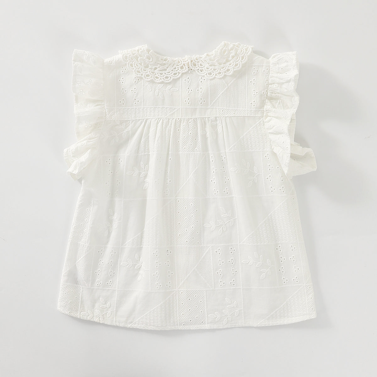 Hollow Out Lapel Shirt