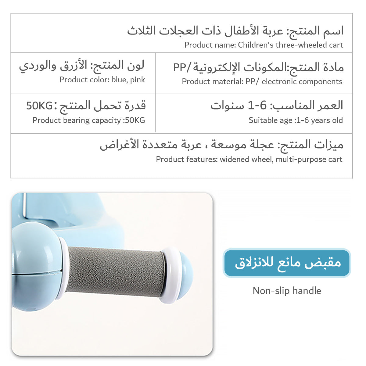 Tricycle Stroller with Guardrail