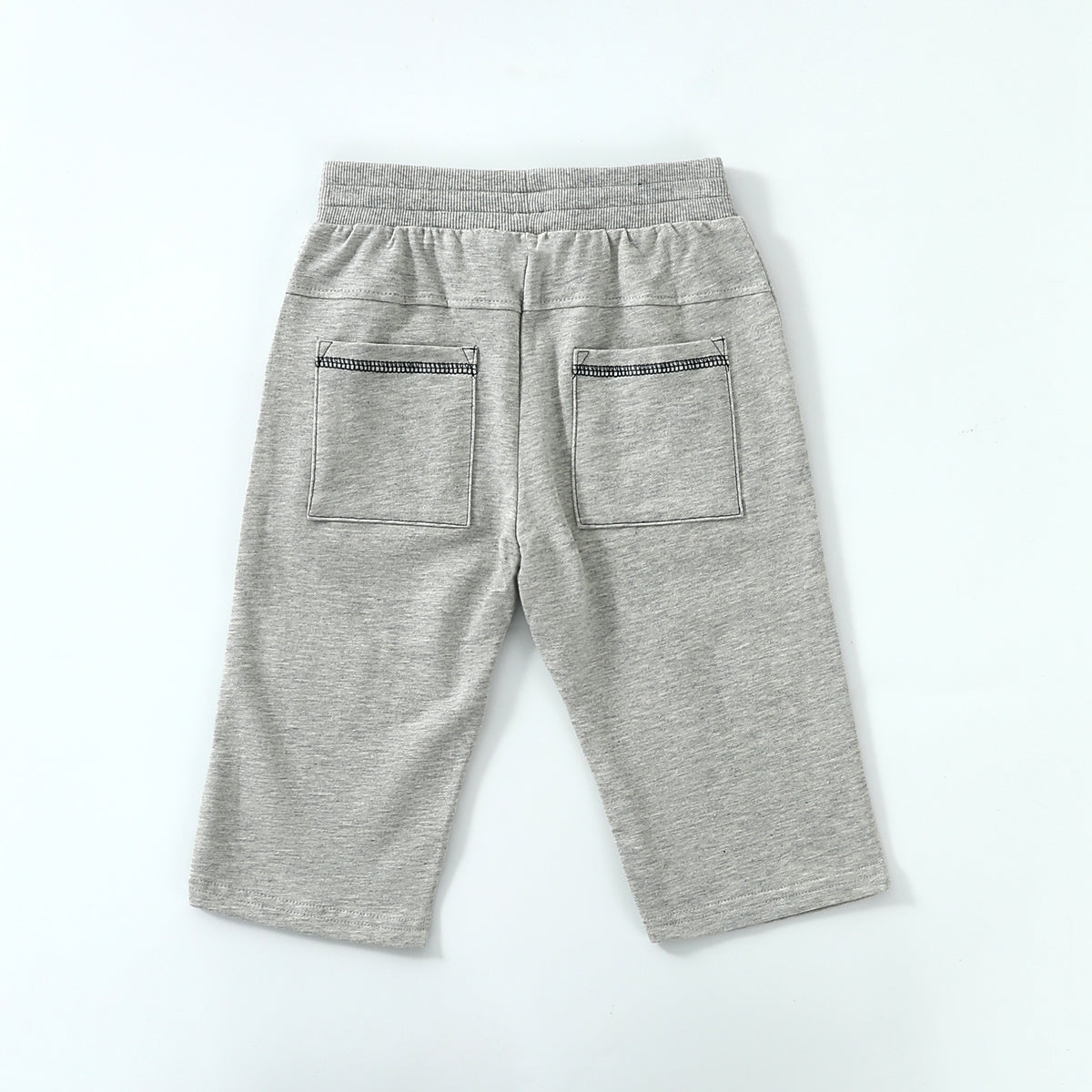 Shark embroidered cropped trousers