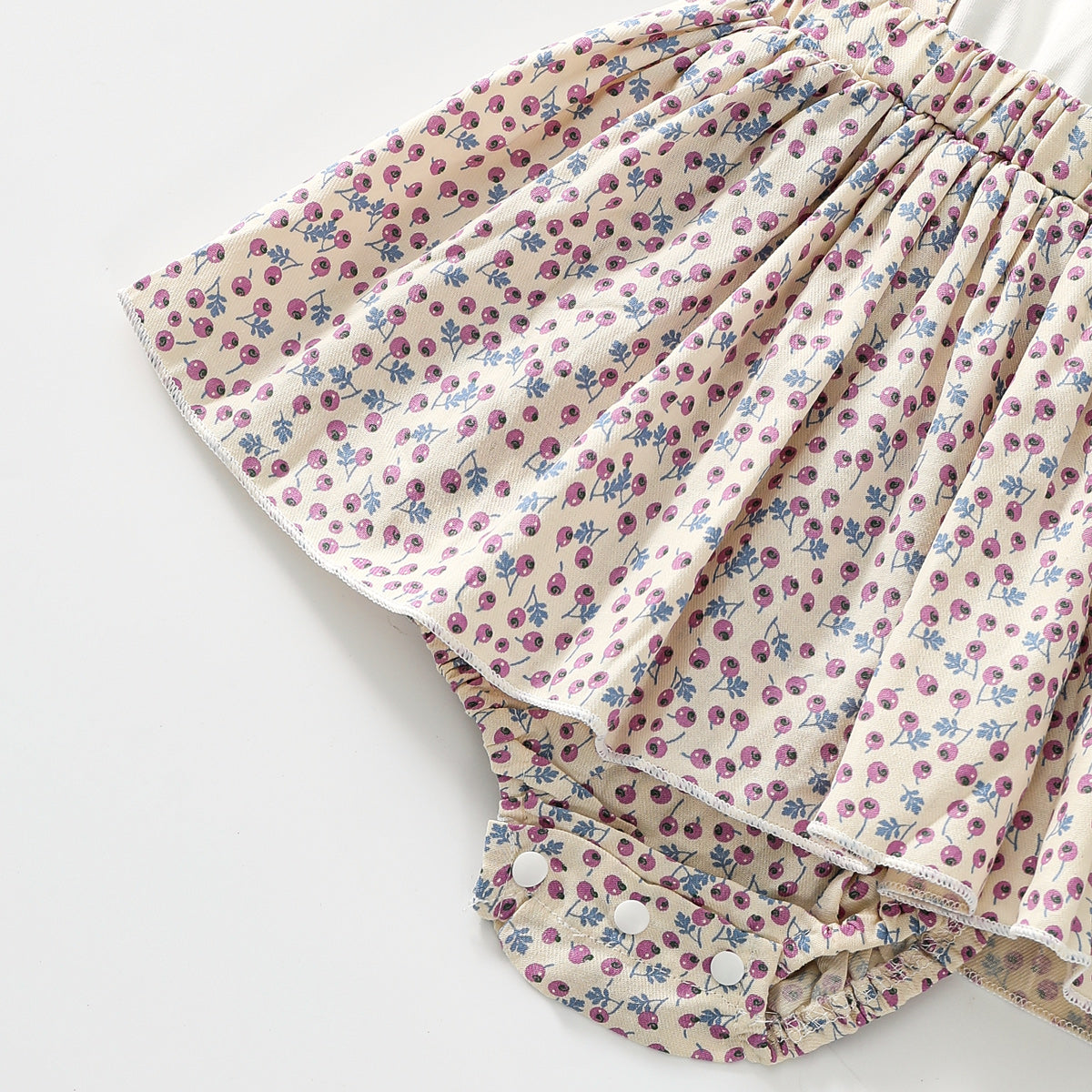 Baby doll lapel floral dress