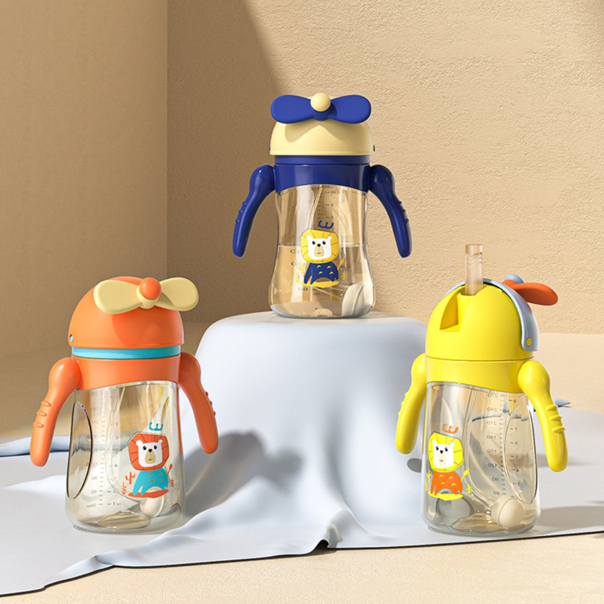 300ml Shatterproof and Easy-to-Clean Straw Cup