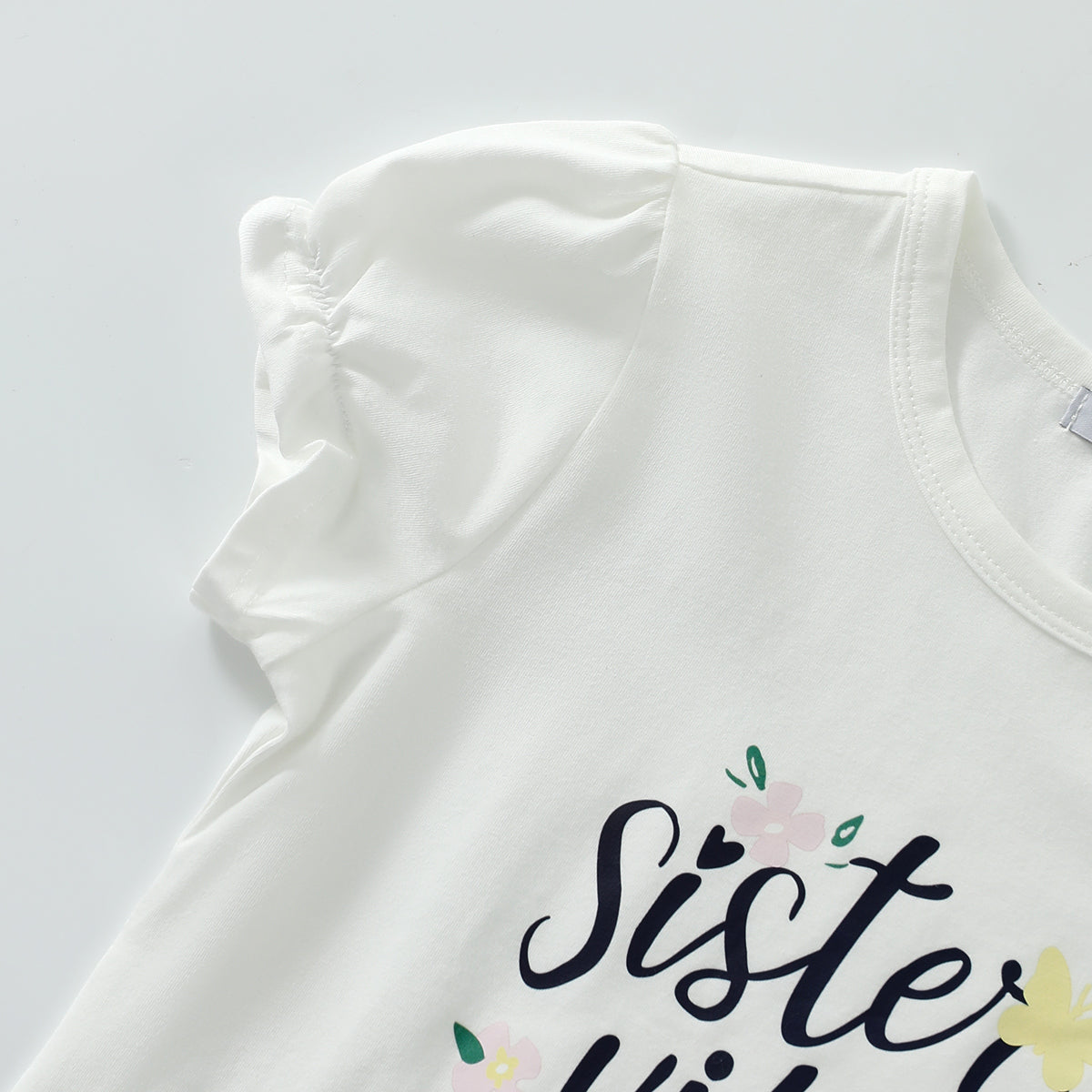 Lettering floral T-shirt