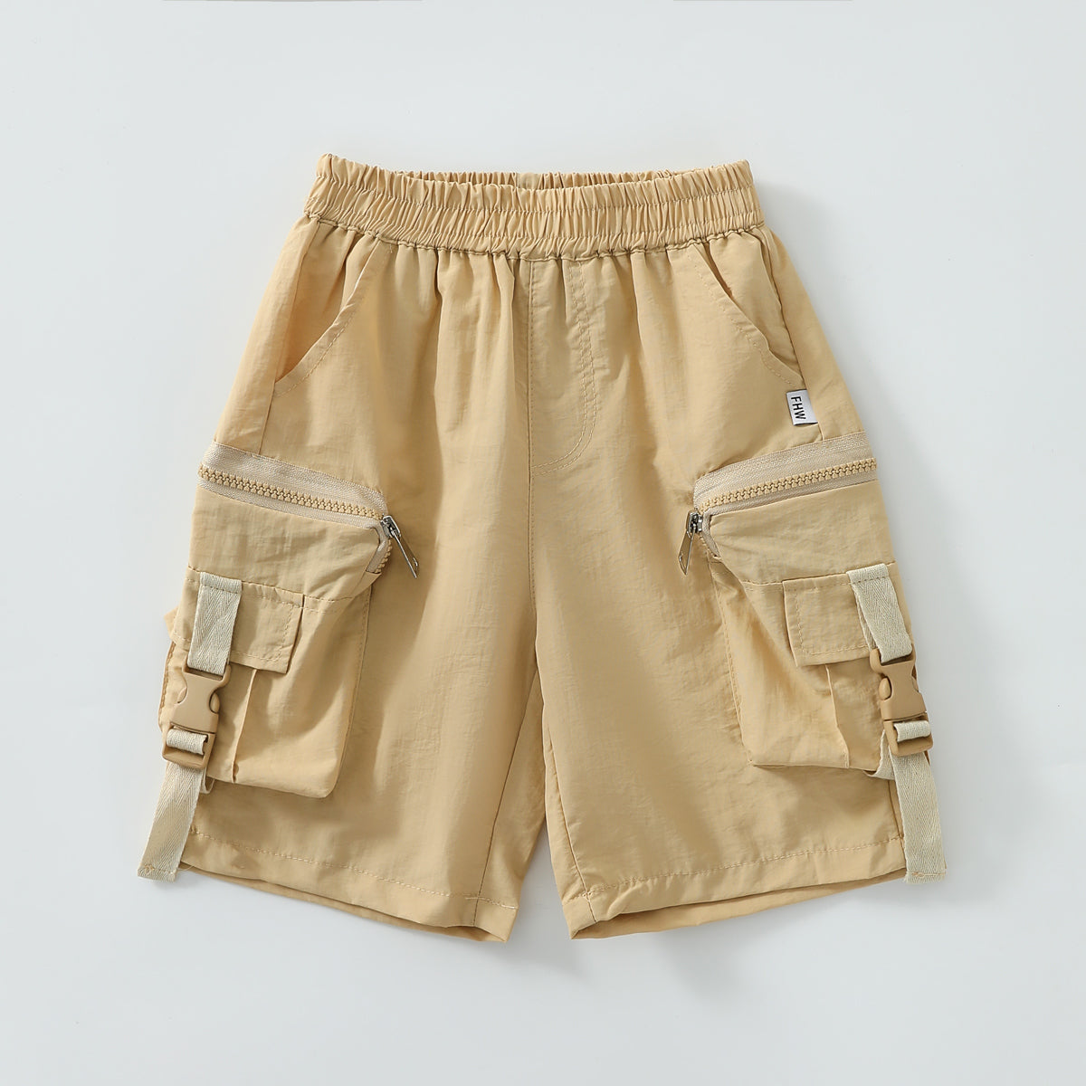 Cropped cargo shorts