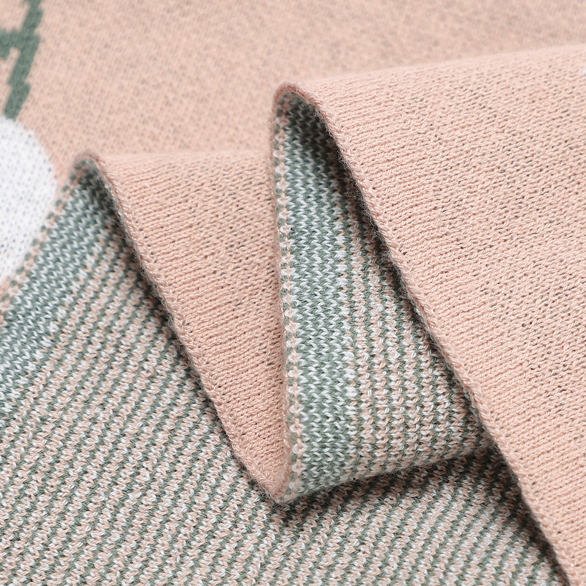 Baby knitted blanket cover