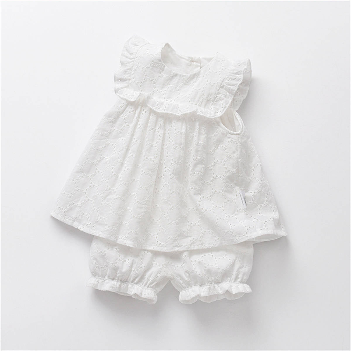 Girls summer sleeveless two piece princess dress