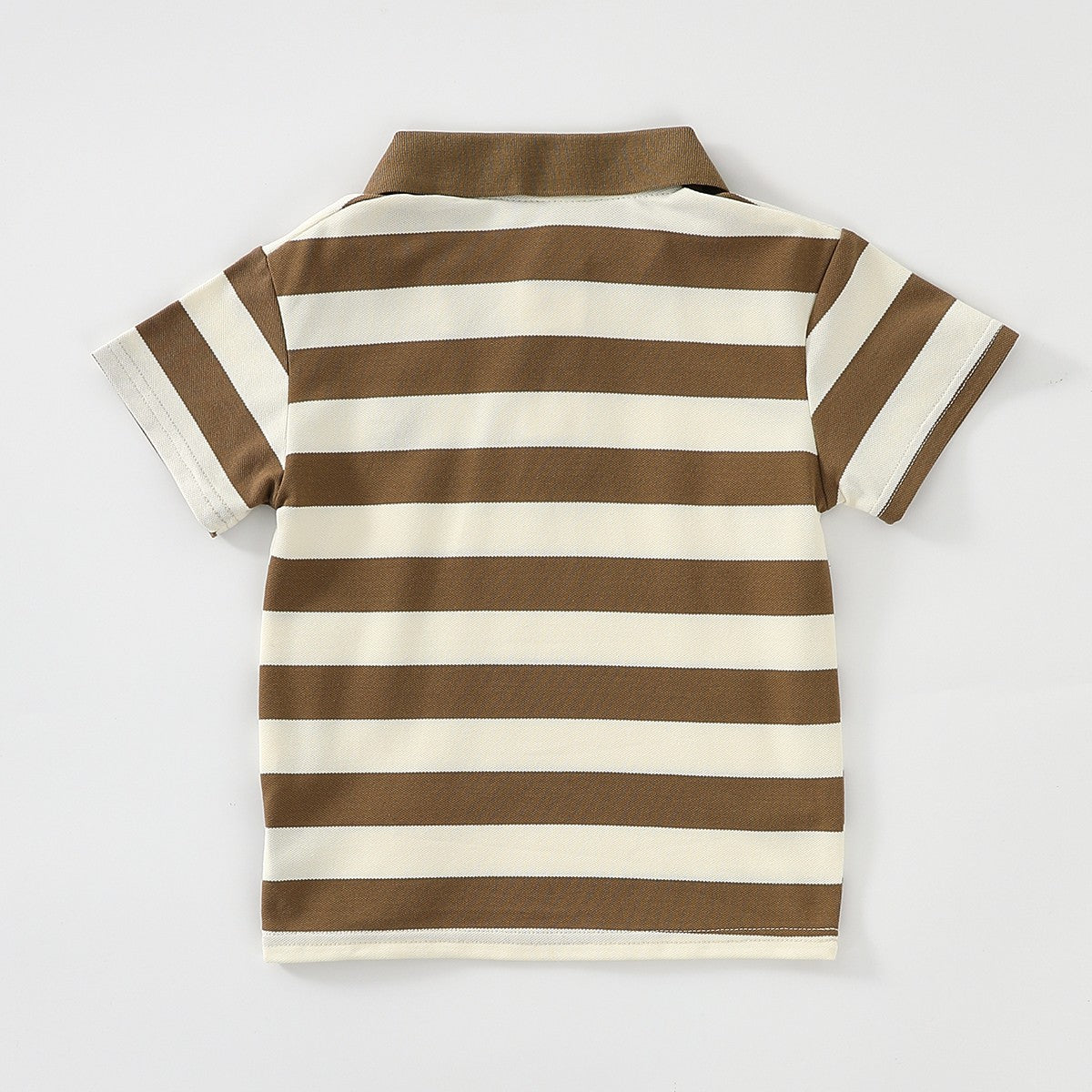 قميص بولو مخطط بطبعة دب