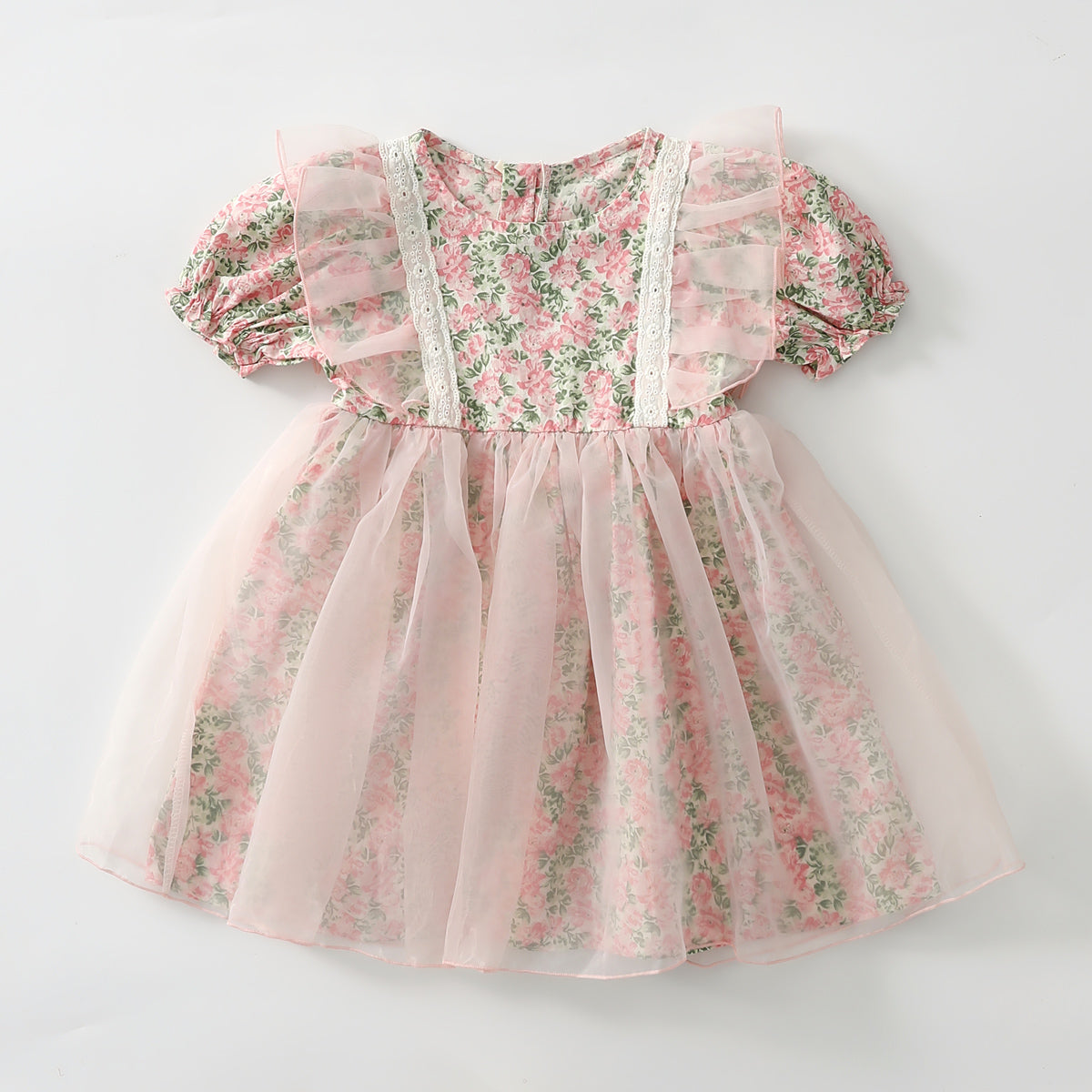 Puff Sleeve Floral Dress