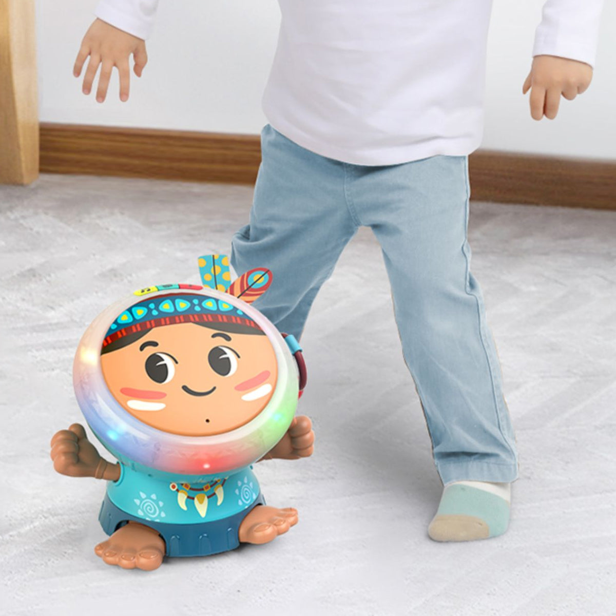 Dancing clapping drum