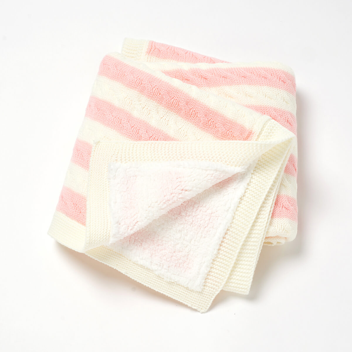 Baby striped velvet throw baby blanket