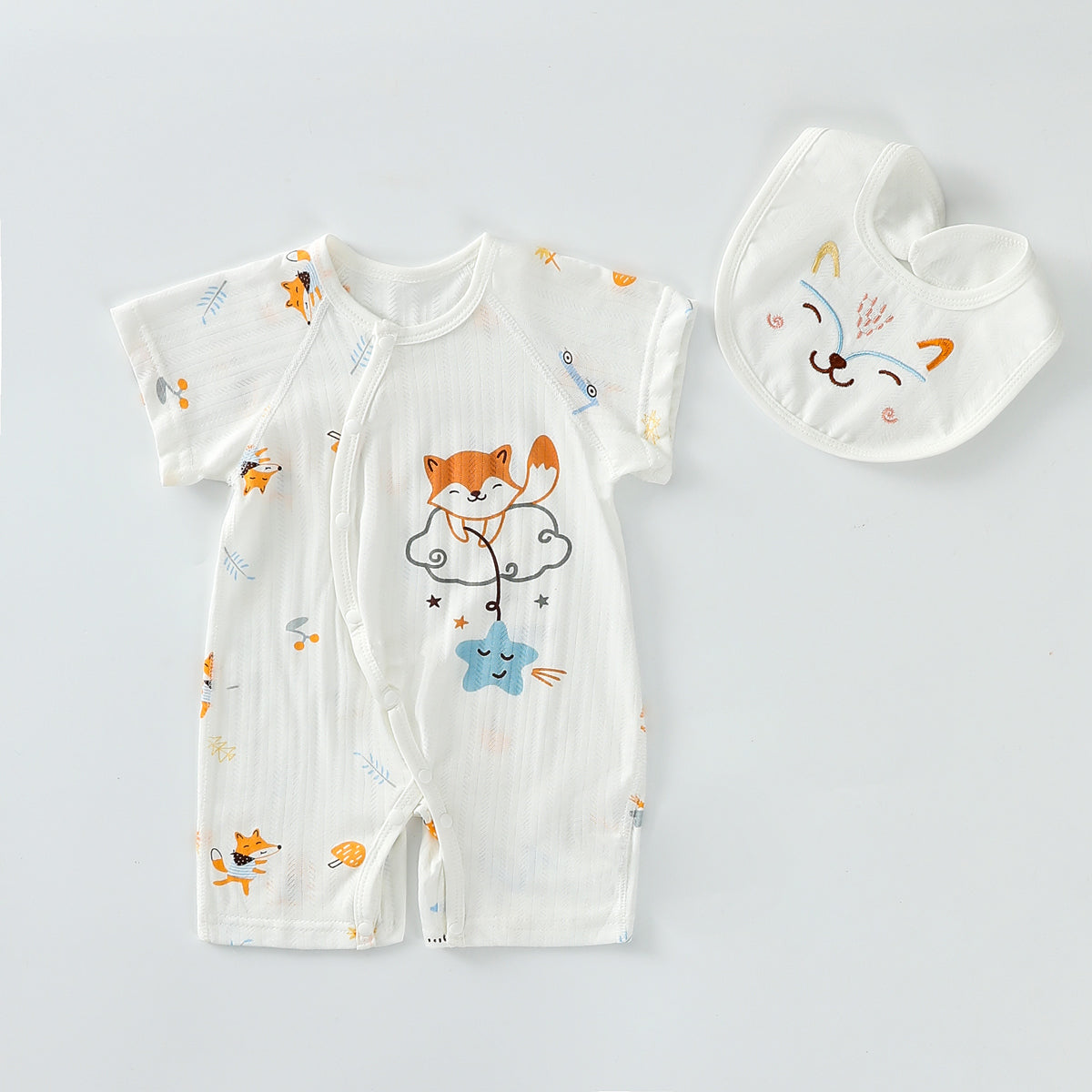 Animal embroidery romper