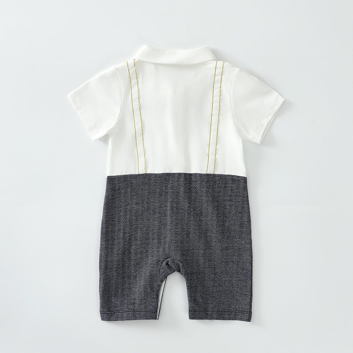 Pocket Bear Fake Two-Piece Romper