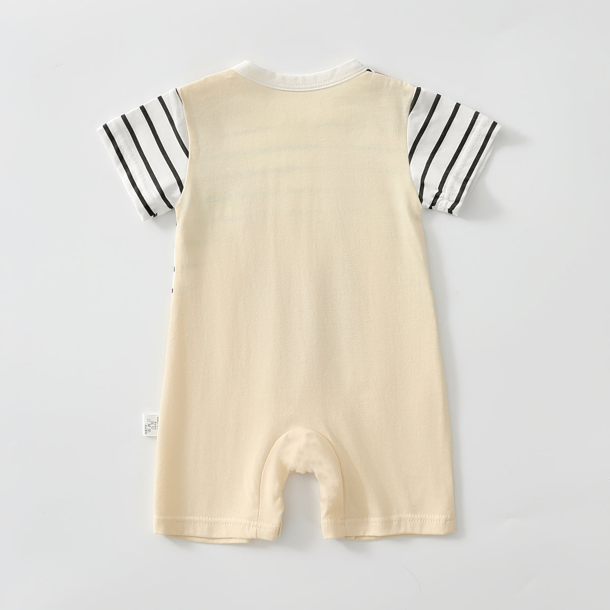 Striped two-piece romper