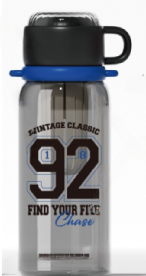 750ml Large-Capacity Water Bottle with Mug-Style Handle and Secure Lid
