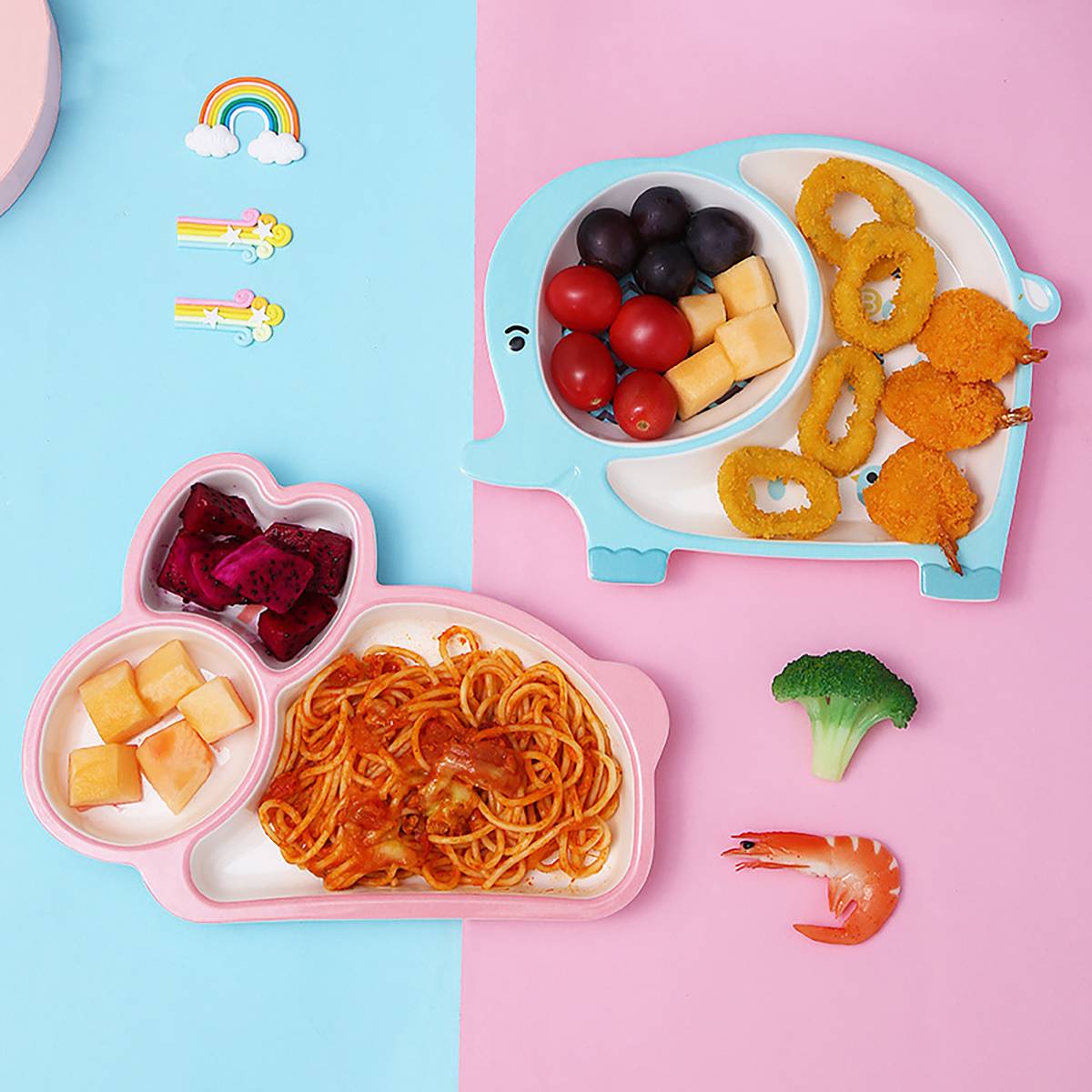 Heat-resistant Children Feeding Plate