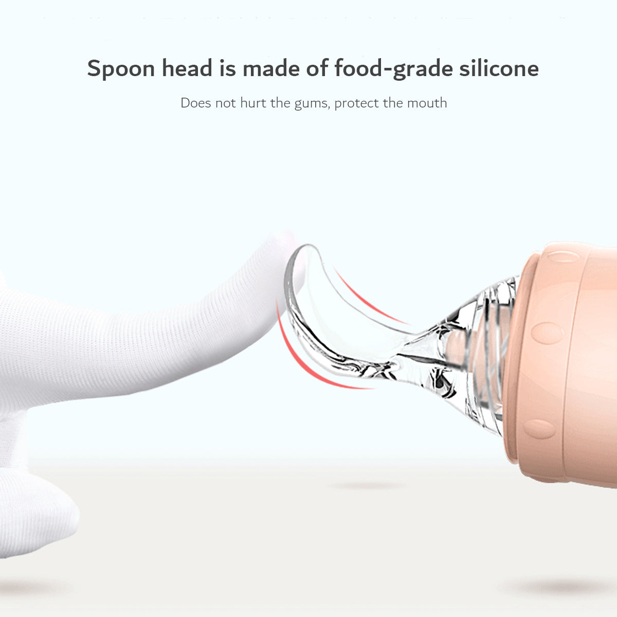 Baby Rice Paste Bottle with Squeeze Spoon