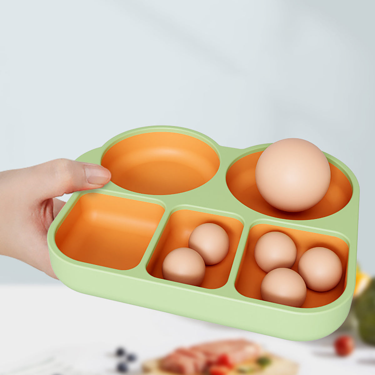 Silicone dinner plate