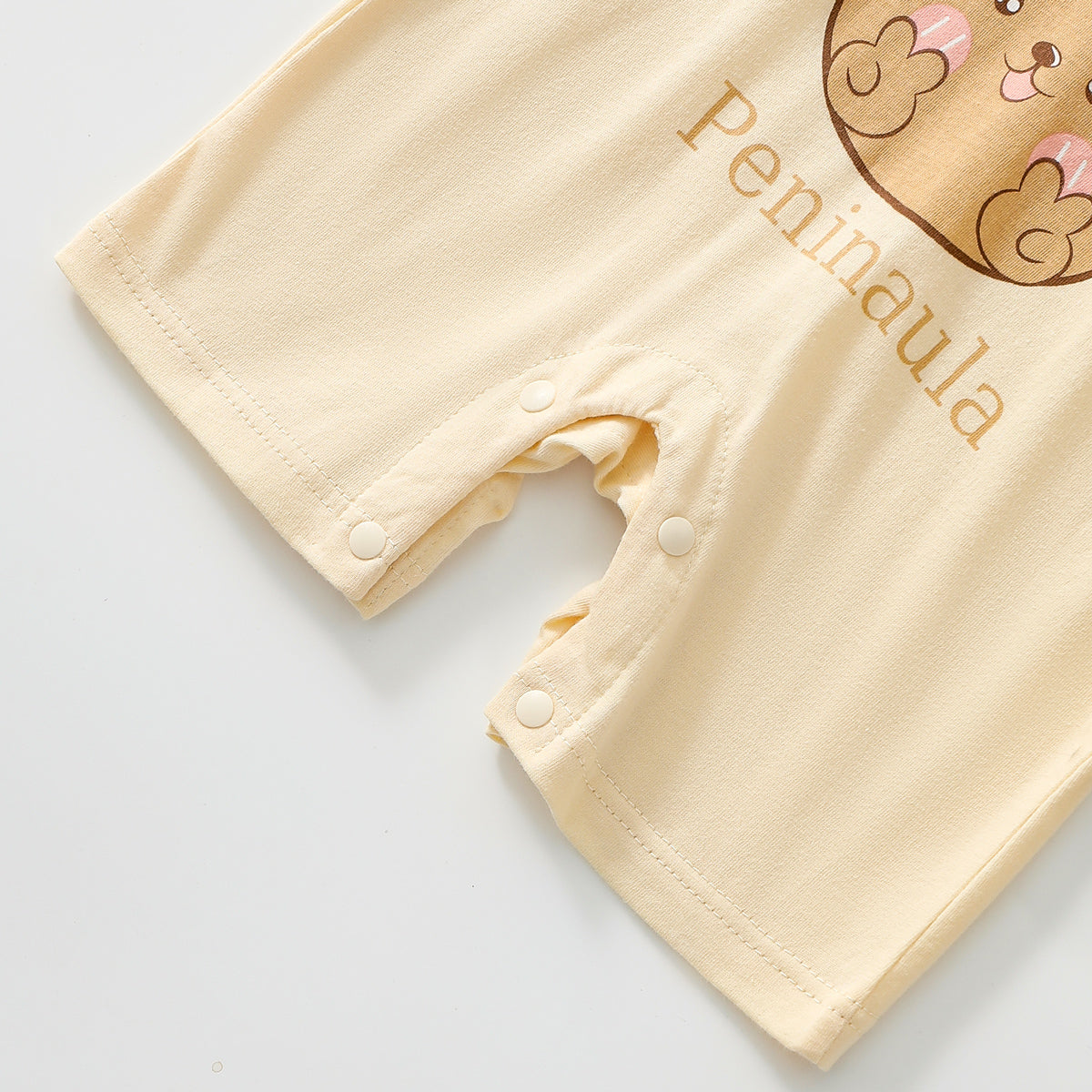 Striped two-piece romper