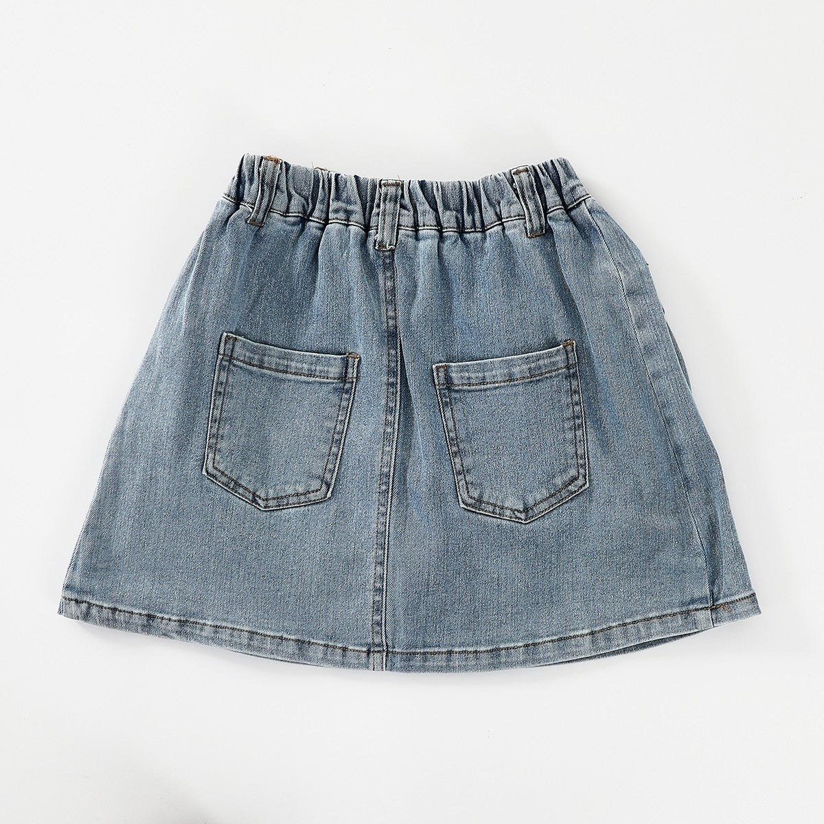 Large Pocket Denim Skirt