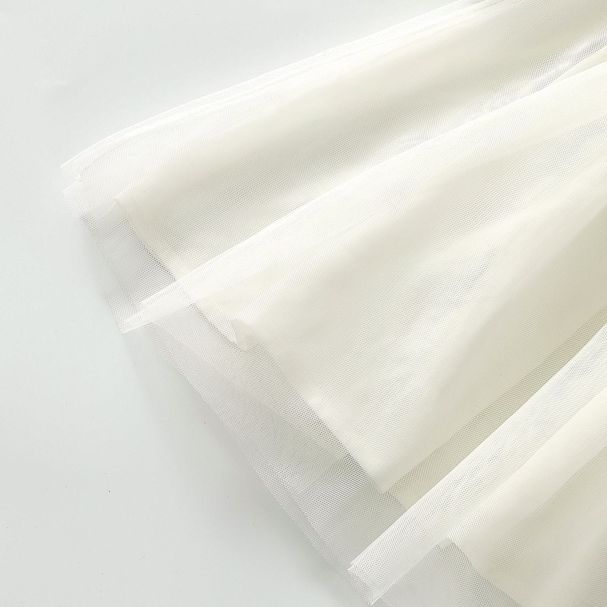 Puff Sleeve Mesh Skirt