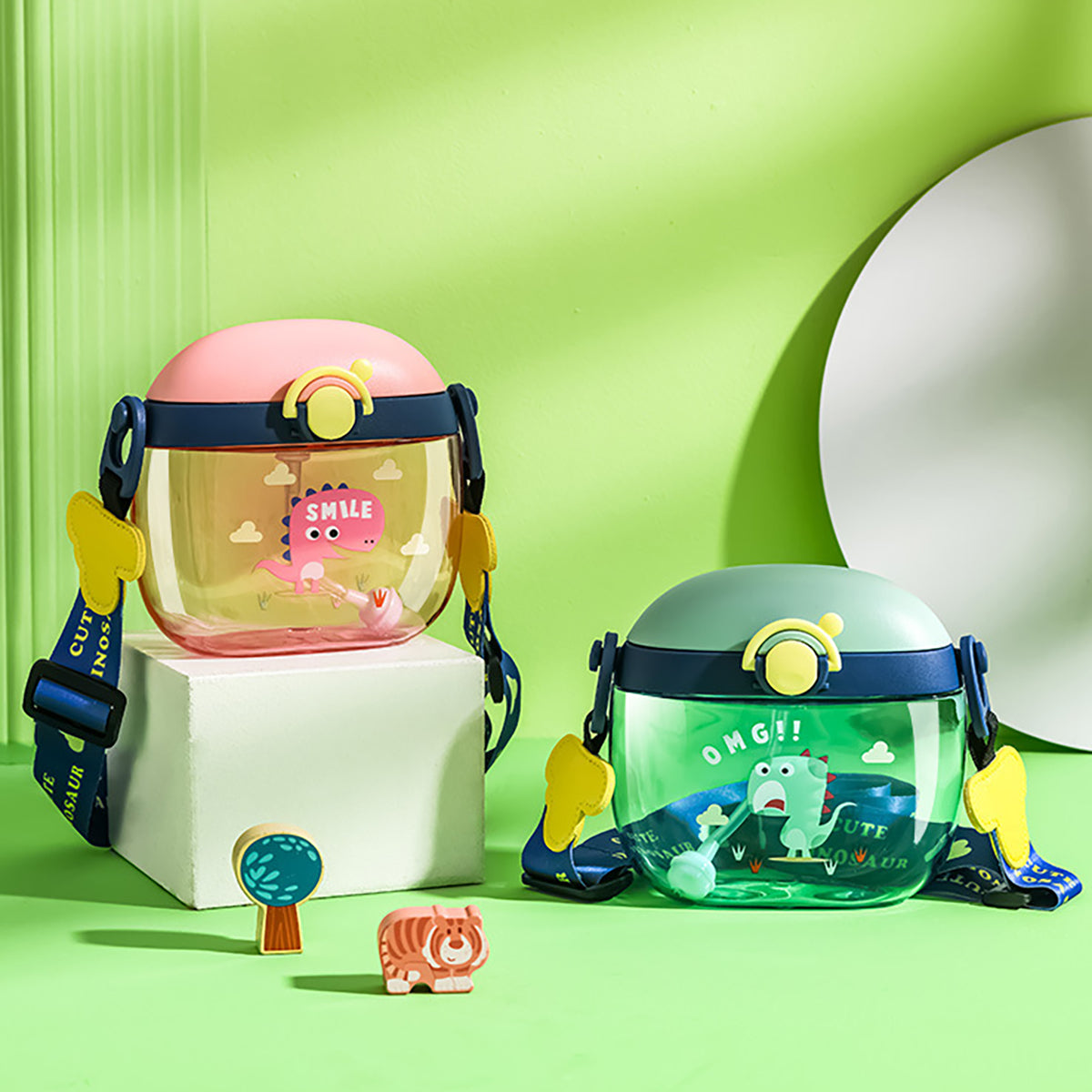 500ml Portable Straw Cup for Students