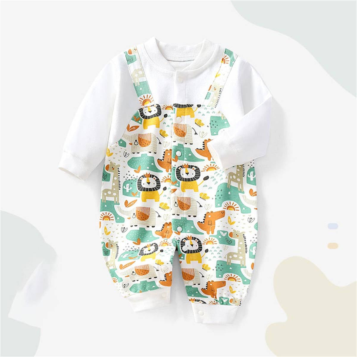 Boys Cotton Long-Sleeved Romper