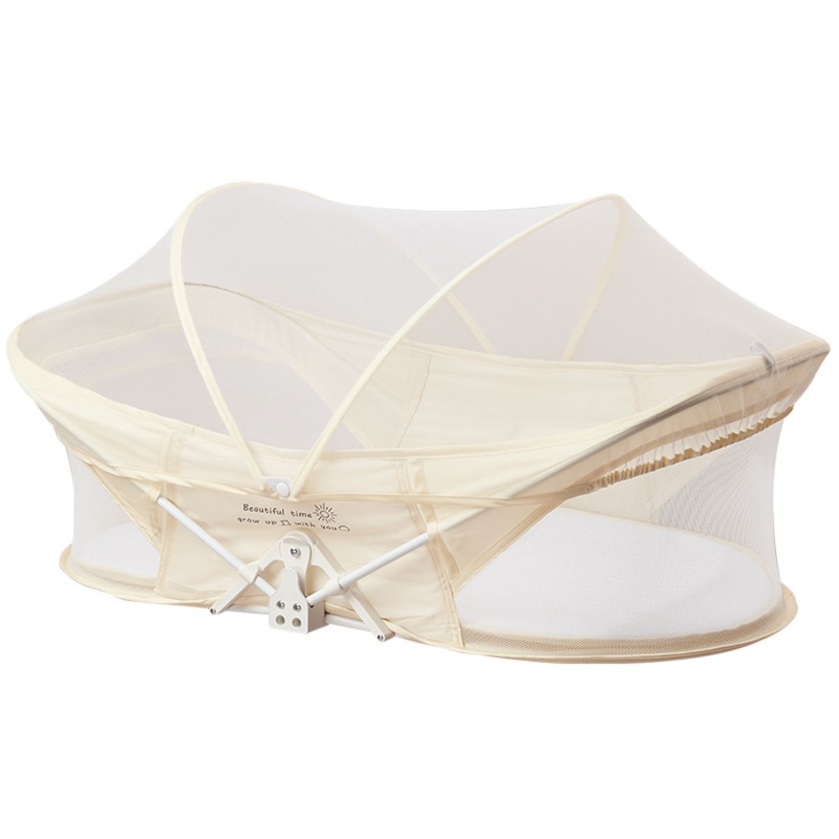 Foldable Portable Newborn Crib with Bionic Design