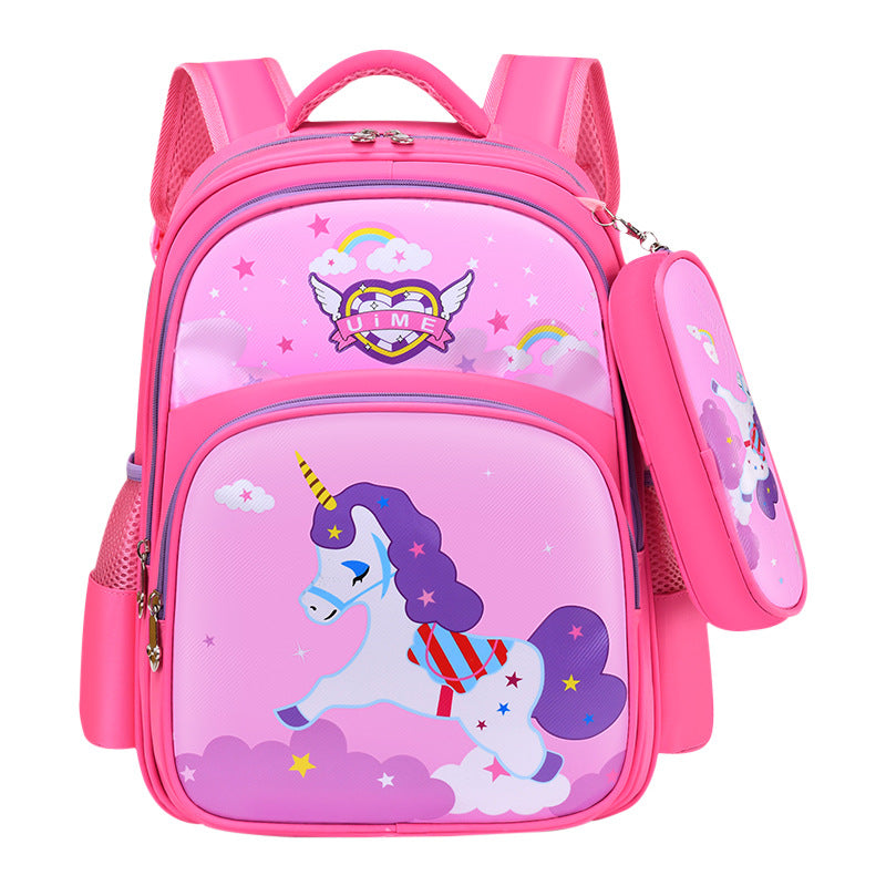 Cartoon Pattern The Astronauts School Bag