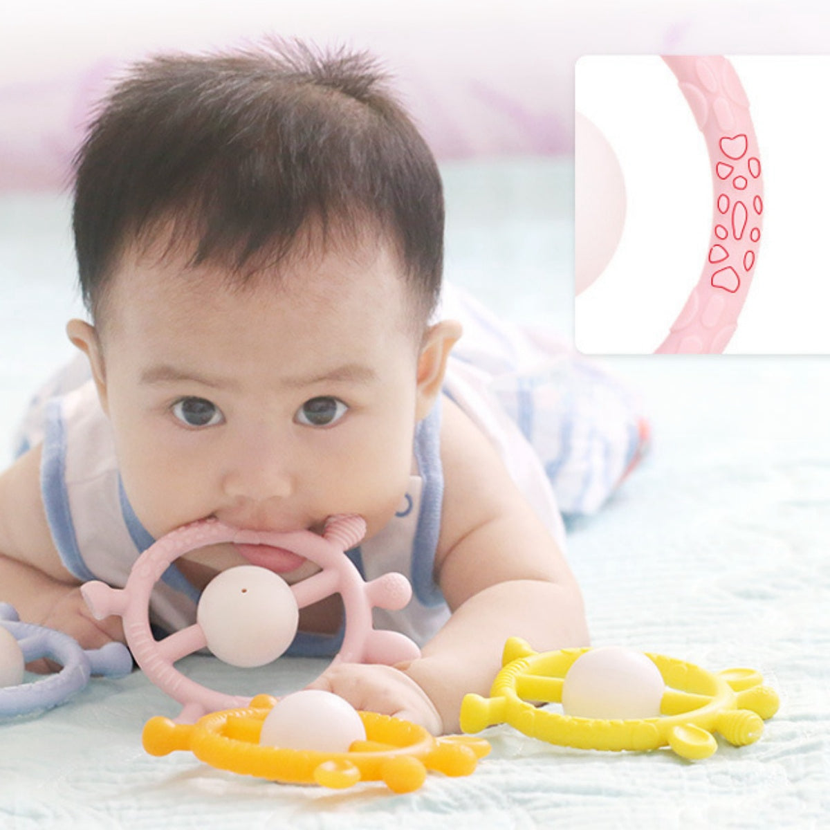 Giraffe Teether Rattle for Babies