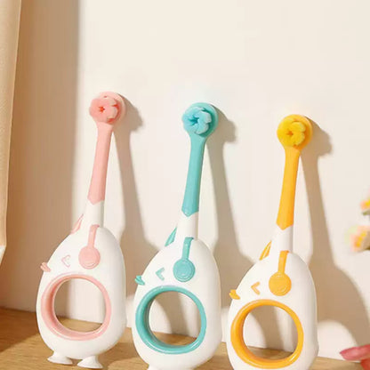 Cartoon Duck Suction Baby Toothbrush