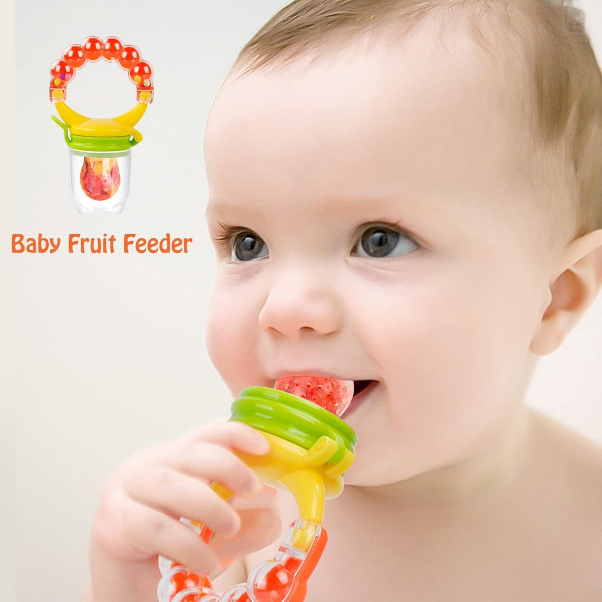 Bell Bite Bag Multi-Color Fruit Music Pacifier