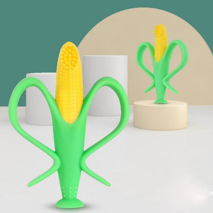 Silicone Baby Corn Teether Toothbrush