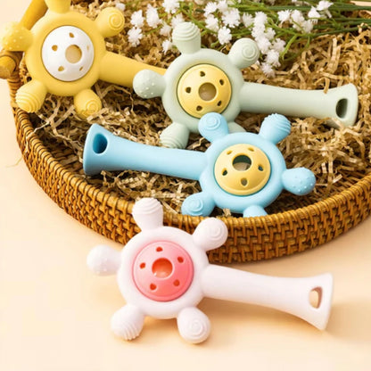 Baby Teething Gel Cartoon Rattle Toy