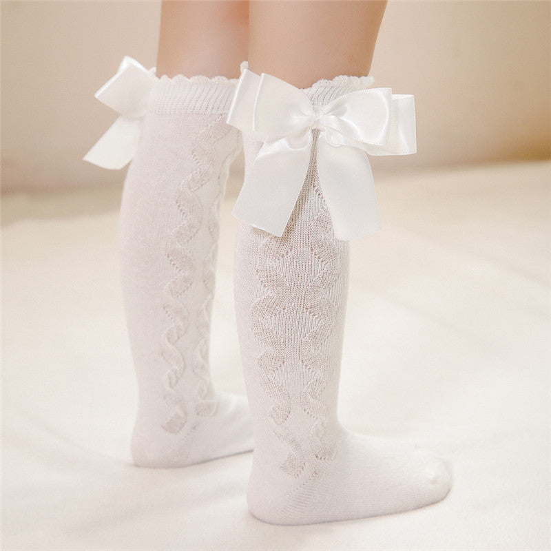 Children's Double Bowknot Socks