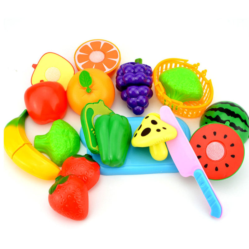 8-piece Set Simulation Vegetables Fruits Cooking Toy Set