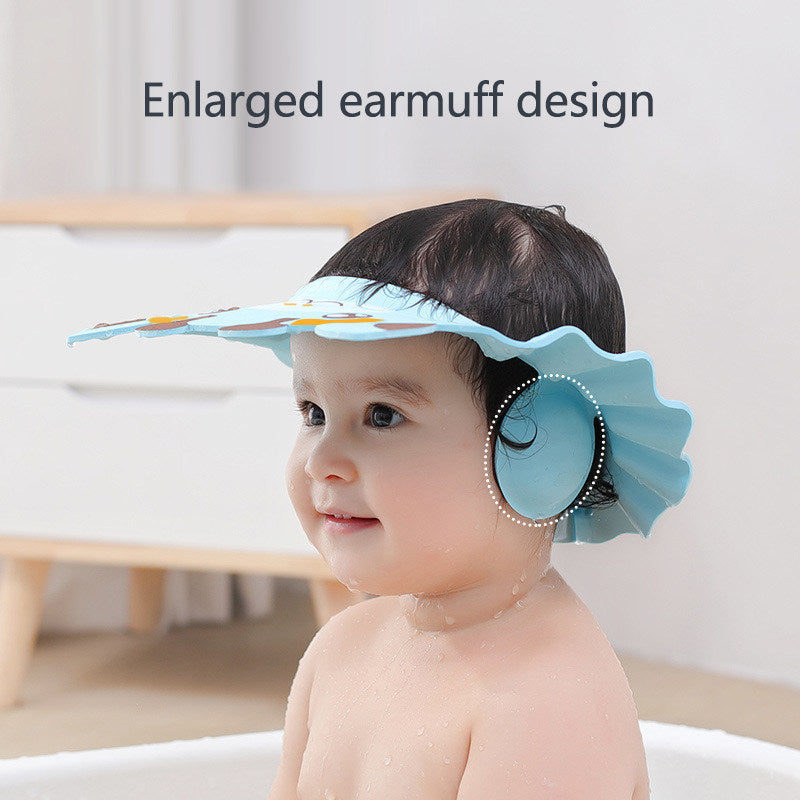 Deer Pattern Baby Cute Adjustable Hydrophobic Shampoo Caps