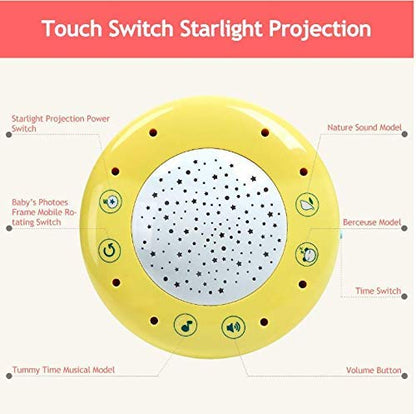 Baby Gym Playmat with Kick & Play Piano, Rotating Star Mobile & Star Projector, Machine Washable