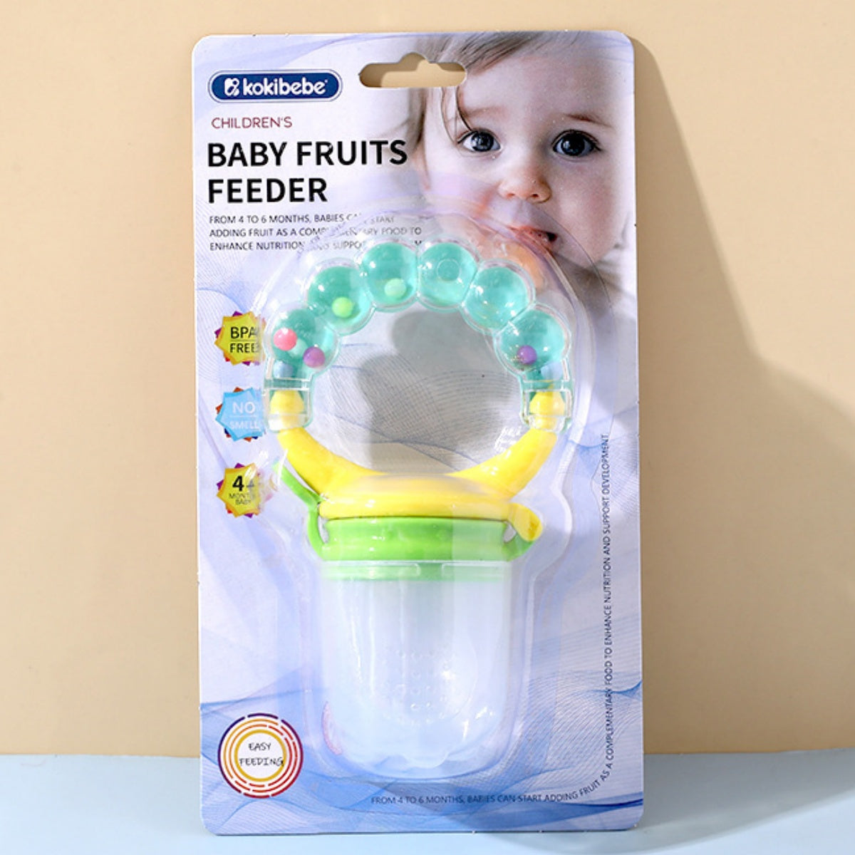 Bell Bite Bag Multi-Color Fruit Music Pacifier