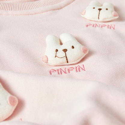1-3 Years Bunny Baby Sweatshirt Set