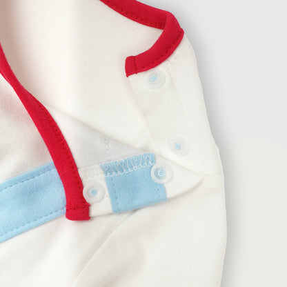 3-18 Months Cotton Faux Two-Piece Romper