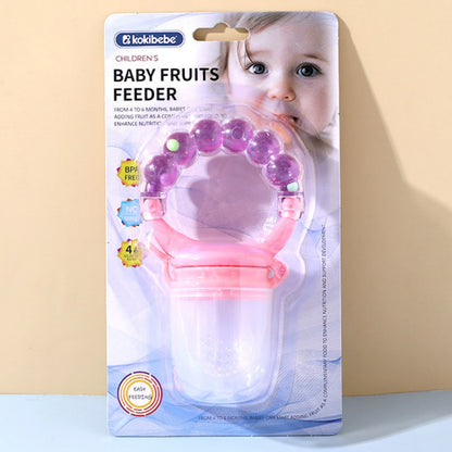 Bell Bite Bag Multi-Color Fruit Music Pacifier