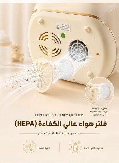Baby Bottle Sterilizer & Dryer with HEPA Filter