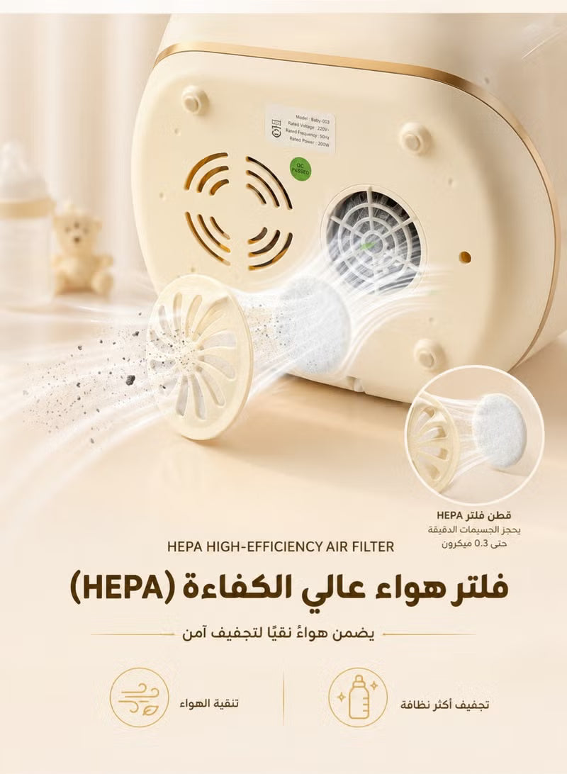 Baby Bottle Sterilizer & Dryer with HEPA Filter
