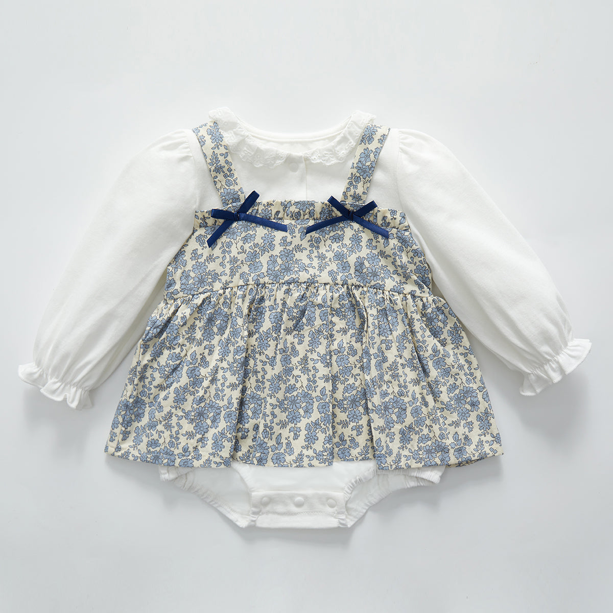 0-18 Months Cotton Lace Polka Dress