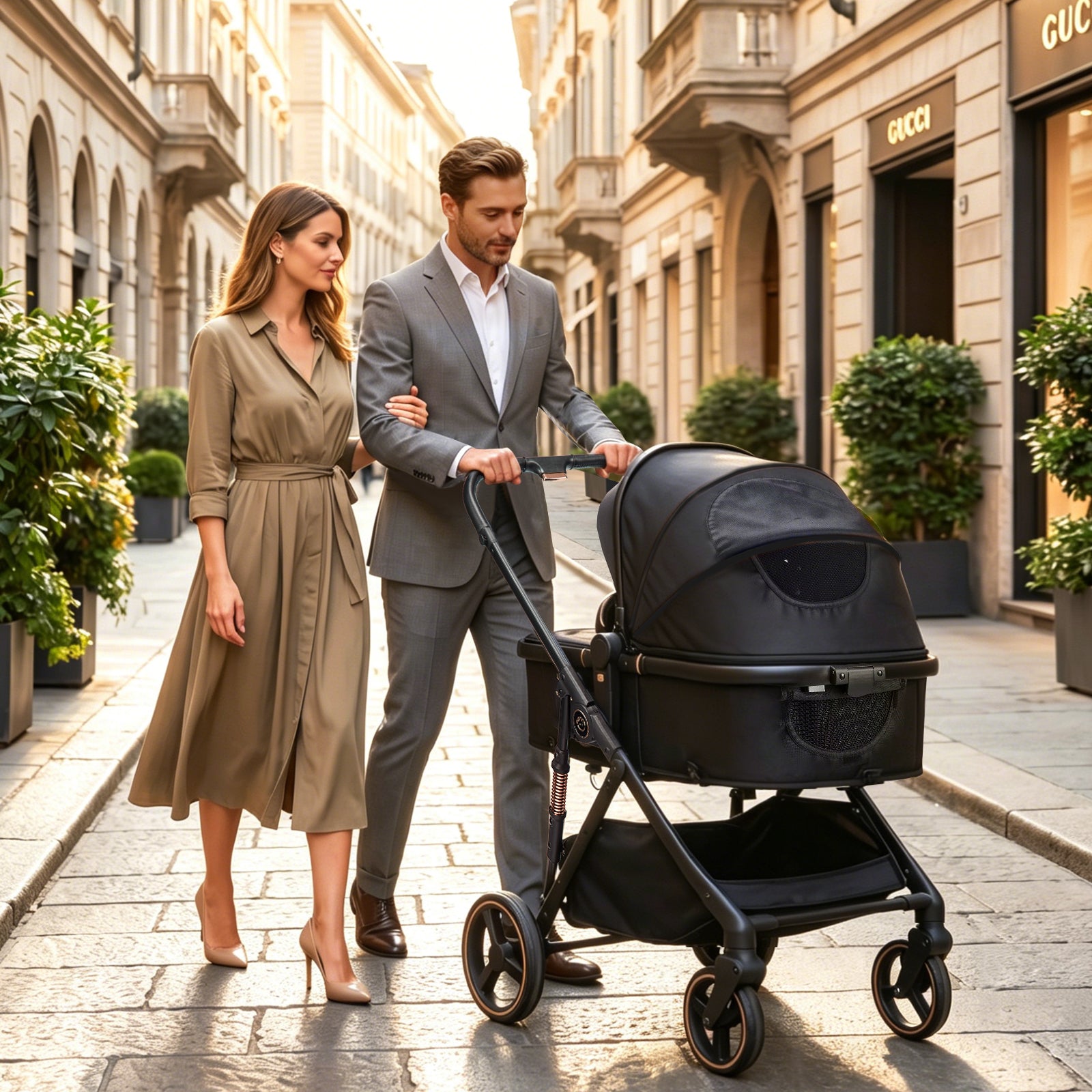 Hibobi Aurora Luxury 2-in-1 Reversible Baby Pram Stroller