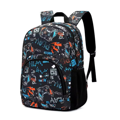 حقيبة ظهر كبيرة السعة بتصميم جرافيتي
