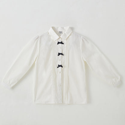 6-12 Years Cotton Preppy Style Shirt