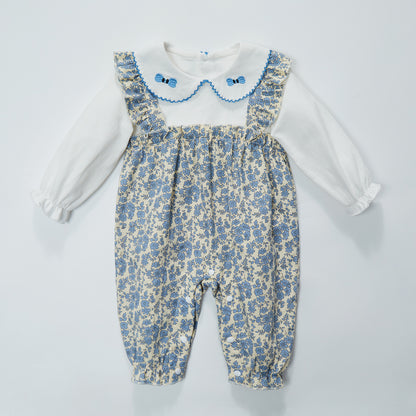 0-18 Months Cotton Fall Floral Romper