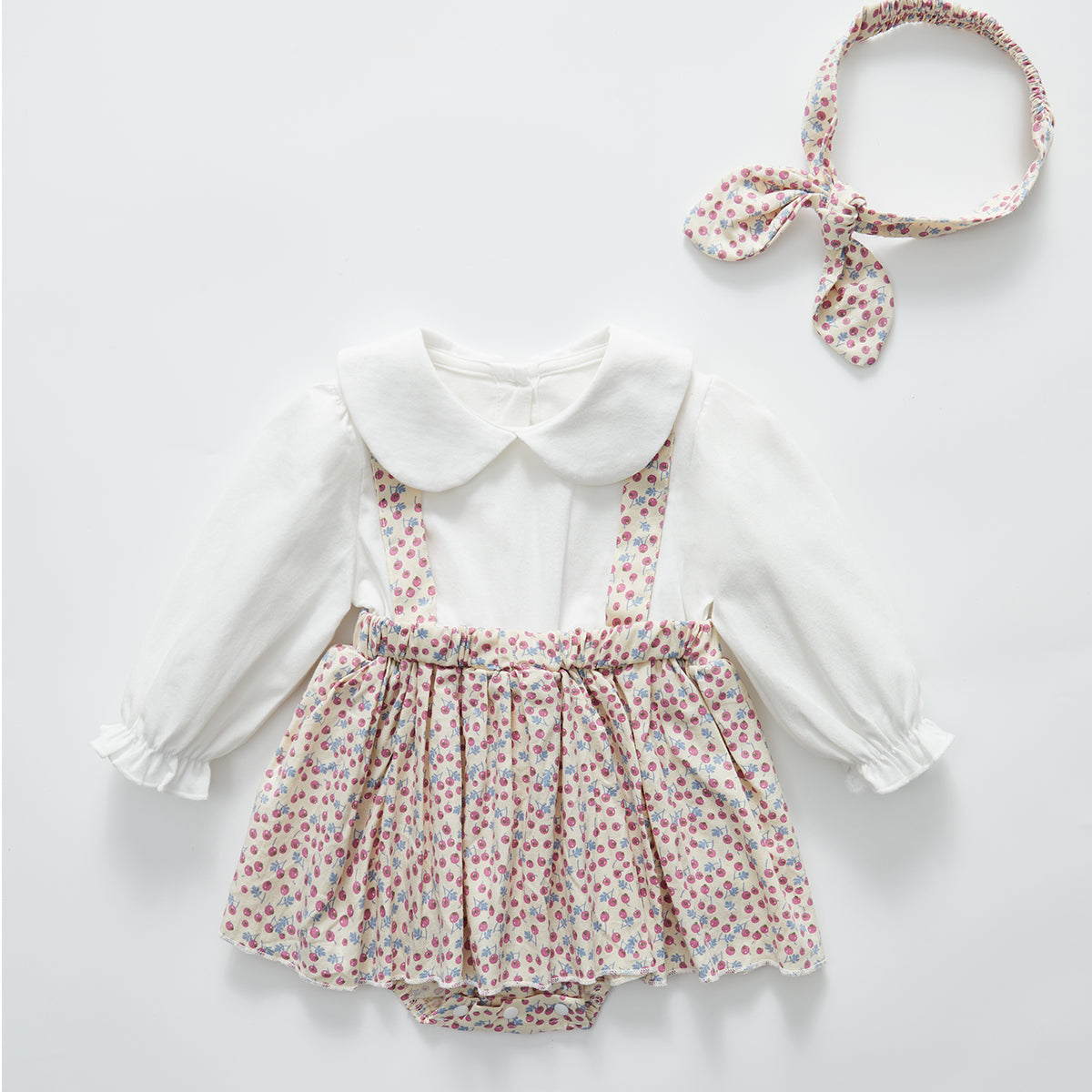0-18 Months Cotton Lace Polka Dress
